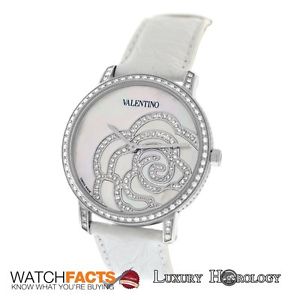 New Authentic Ladies Valentino V41 Rose 186 Diamond Steel MOP Quartz $7100 Watch