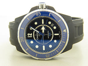 Chanel J12 Marine Black and Blue Rubber Watch