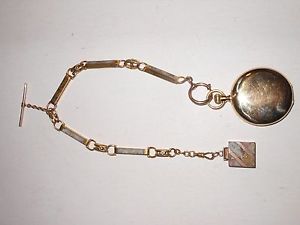 Gold Quartz Watch Chain & 18k Elgin Watch -- 156.9 gram