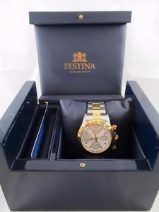 FESTINA Men's 18k Yellow Gold & Stainless Steel Wrist Watch, Automatic 662,  LK1