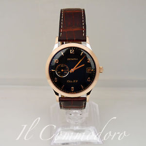 ZENITH ELITE HW 18K ROSE GOLD 17.1125.650 MENS WRISTWATCH con Garanzia - BU51CI
