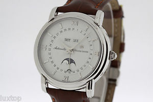 MAURICE LACROIX Quantieme Moon Phase Triple Calendar 2824-2 SERVICED by ML (1651