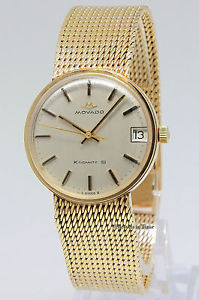 Movado Vintage Kingmatic Sub-Sea 14k Yellow Gold Midsize Bracelet Watch