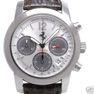 Auth GIRARD-PERREGAUX "Ferrari Chronograph" 330/P4 GP8028 Automatic,  Men's