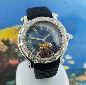 Women's Chopped Happy Sport Quartz Watch18k Original Diamond Bezel 37mm $22,000