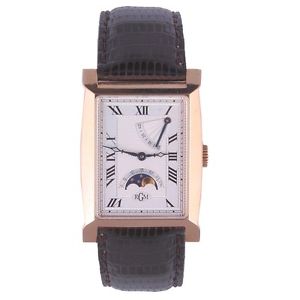 RGM William Penn Collection 18K Yellow Gold Wrist Mens Watch Rectangle Model 021