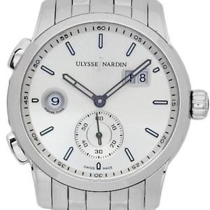 Free Shipping Pre-owned Ulysse Nardin Dual Time Manufacture 3343-126 Big Date