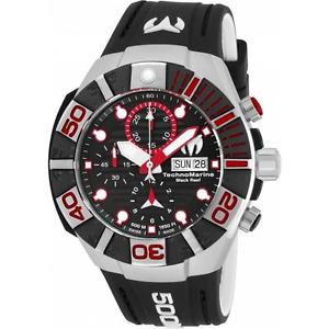 TECHNOMARINE REEF HERREN-ARMBANDUHR 45MM ARMBAND SILIKON AUTOMATIK TM-515023