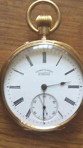 A Lange amp Sohne 18k Gold Pocke