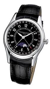 Free Shipping Pre-owned Frederique Constant FC-330B6B6 INDEX MOONPHASE DATE