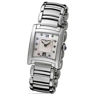 Montre Frederique Constant Carree Dames FC-220WHD2EC6B Quartz (batterie) à