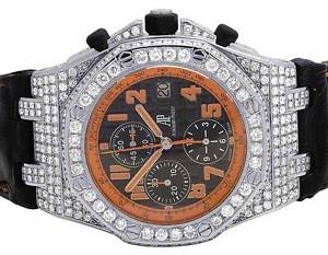 Mens 42 MM Audemars Piguet Royal Oak Offshore Volcano Diamond Watch (12.5 Ct)
