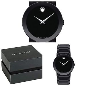 Movado Mens Sapphire Museum 0606092 Brand New Free Shipping! Box & Papers!!