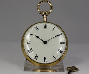 150g 18k Gold Taschenuhr Musik Spielwerk & ¼ Repetition Schweiz um 1820, 58mm