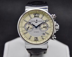 Ulysse Nardin Maxi Marine Chronograph Stainless steel 41mm 353-66 Men's Watch