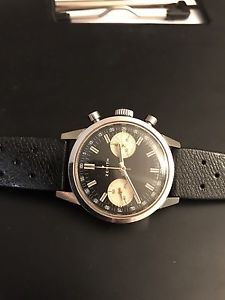 Zenith Cronografo Vintage Panda Dial ManualeEpoca Acciaio Sportivo Racing Sport