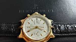 Bertolucci Pulchra Chronograph Day Date in Yellow Gold 18 kt