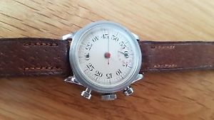 VERY RARE PIERCE 2 PUCHERS CHRONOGRAPH WW2 BRITISH MILITARY MAN'S WATCH