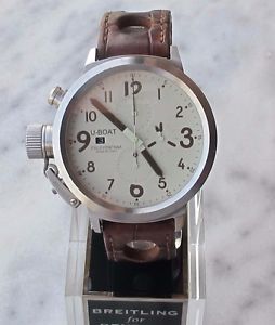 U-BOAT ITALO FONTANA 316L FLIGHTDECK-50 CHRONOGRAPH AUTOMATIC ETA7750 MENS 50mm