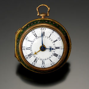 Fisher Early Verge with Date Pair Case Open Face Pocket Watch CA1770s
