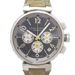 Free Shipping Pre-owned LOUIS VUITTON Tambour Chronograph Q1140 WorldLimited 277