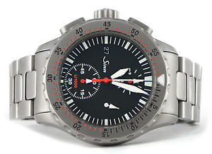 Sinn U1000 EZM 6 Divers Chronograph Tegimented Steel 44mm Watch