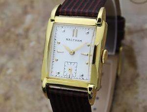 Waltham Swiss Made 1940s Men's Gold Filled Manual Vintage Dress Watch YY70