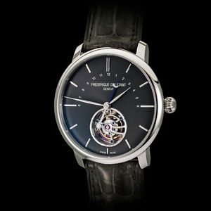 Frederique Constant "Manufacture" Tourbillon Silicium Day-Night. FC-980 Grey New