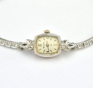 Bulova 14K White Gold Vintage Watch