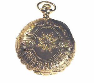 Antique Elgin Pocket Watch 14K Tri-Color Gold Hunter 16 Size Case 21 Jewels 1897
