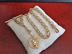 Vintage 14K Gold Pocket Watch Chain with 14K Gold Fob (24 grams)!
