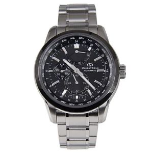 Orient JC00001B Men's World Time Black Dial Steel Automatic Watch
