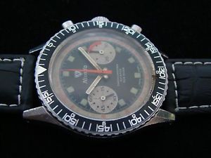 VTGE VERY RARE NIVADA GRENCHEN CHRONOGRAPH. NEWMAN DIAL VAL 23. HOLY GRAIL. 60's