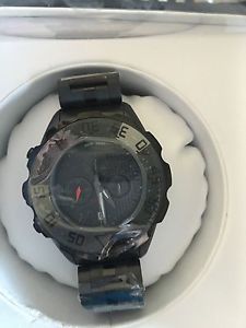 GV2 by Gevril Men's 3005B Parachute Chronograph Black IP Steel Date Watch
