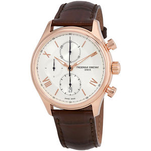 Frederique Constant Silver Dial Mens Chronograph Watch FC-392MV5B4