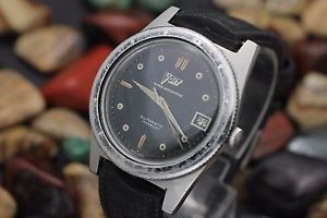 Vintage VOIT 1573/666 Stainless Steel Military Diver's Watch Felsa 4002 Watch