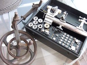 Vintage and Rare Watchmakers lathe - 8 mm G Boley Leinen - quality German lathe