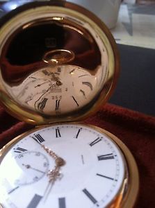 Goldene Herrentaschenuhr.  Schweiz um 1900.  Signiert: SEELAND