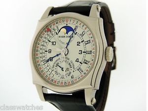 Roger Dubuis Sympathie Bi-Retro Perpetual Calendar Moon 18K White Gold $97,800