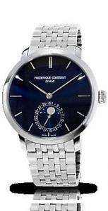 Pre-owned Frederique Constant Slimline Moon Phase Manufacture FreeShipping Watch
