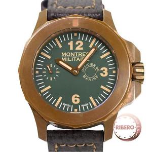 Auth MONTRES-MILITAIRE  Ref.7101 World limited to 799 mens Watches
