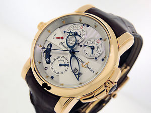 Ulysse Nardin Sonata Cathedral Dual 676-88/2 18k Rose Gold Alarm $55,800 LNIB