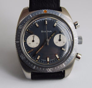 Vintage Bulova Chronograph Stainless Steel  NOS NEW OLD STOCK ROLEX