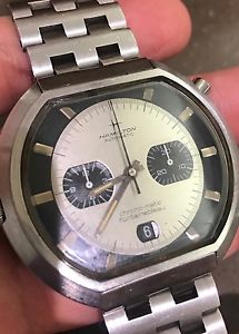Extremely Rare Hamilton Fontainebleau 11001-3 Chronomatic Auto Chrono Watch