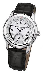 Pre-owned Frederique Constant Manufacture World Timer Automatic Free Shipping