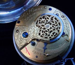 AMAZING Sterlin Silver Fusee ENGLISH H. HUNT signed YARMOUTH Ca 1850 !!