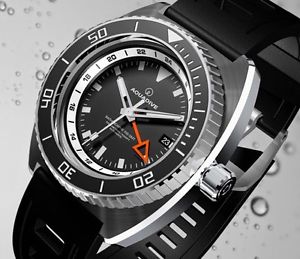 Aquadive White GMT Bathysphere Divers Watch