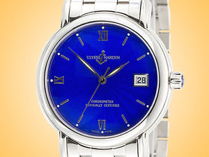 Ulysse Nardin San Marco Chronometer Automatic Blue Enamel Dial Watch