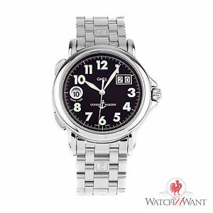 Ulysse Nardin  GMT Big Date Watch 223-88  Steel black Dial Automatic