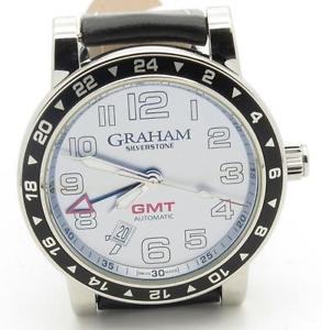 Graham Silverstone GMT Automatic Date Silver Dial With Box & Papers 2TZAS.S01A